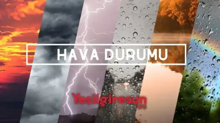 Giresun’da Yağışlı Pazar